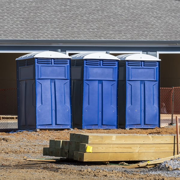 how often are the porta potties cleaned and serviced during a rental period in Sloatsburg